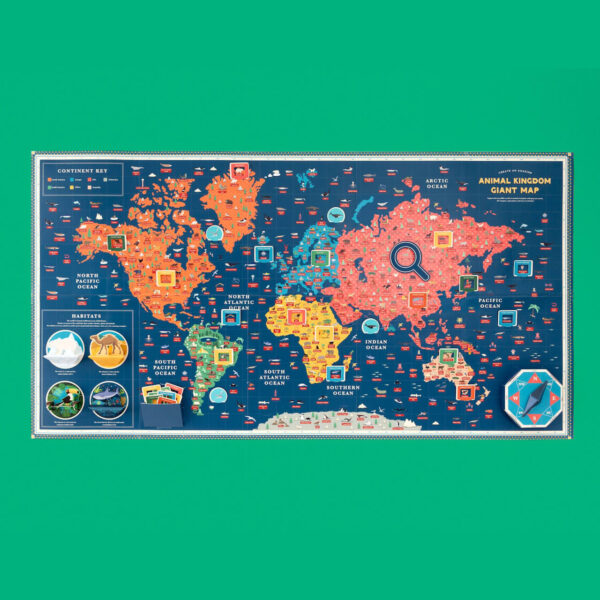 ANIMAL KINGDOM GIANT MAP（動物世界地図）＊英国GIFT OF THE YEAR 2025受賞 WORLD-23-ANIMALMA