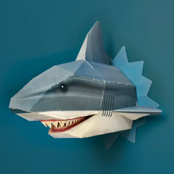 迫力満点！サメの壁掛けアート ＊英国GIFT OF THE YEAR 2025受賞＊OCEAN-19-SHARK - 画像 (3)