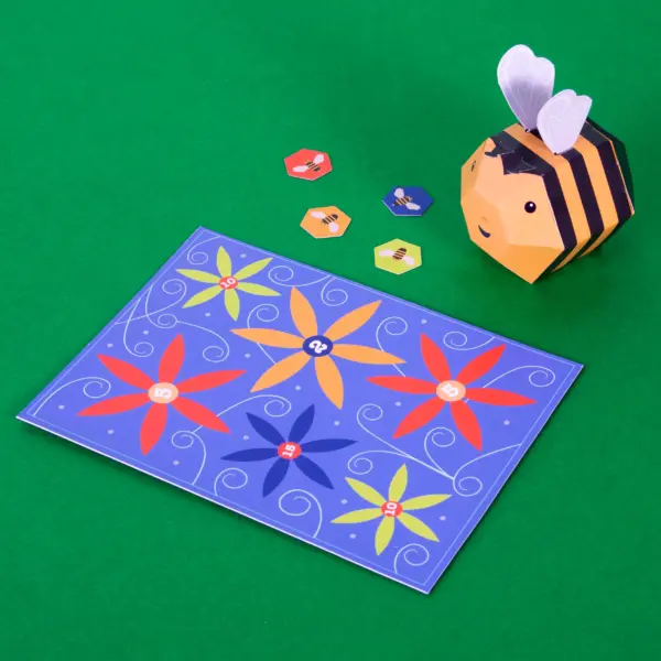 自分だけのブンブンミツバチを作ろう（組み立て式ペーパークラフト）BBB-23-BEE - 画像 (5)