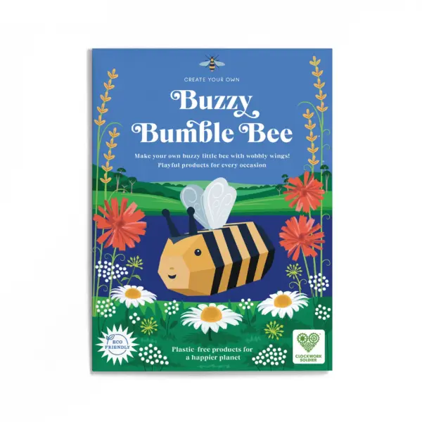 自分だけのブンブンミツバチを作ろう（組み立て式ペーパークラフト）BBB-23-BEE - 画像 (4)