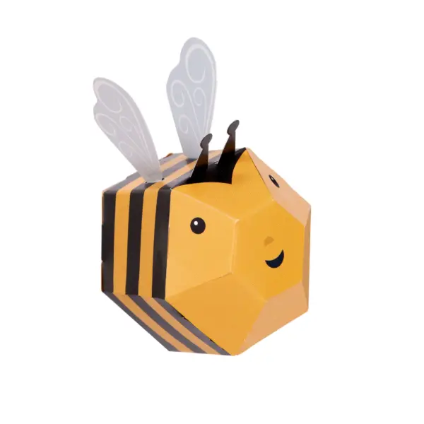 自分だけのブンブンミツバチを作ろう（組み立て式ペーパークラフト）BBB-23-BEE - 画像 (3)