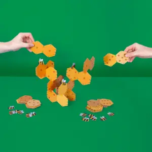 定番のドミノゲームを3Dのビーハイブで！（組み立てペーパークラフトゲーム）BBB-23-BEEGAME