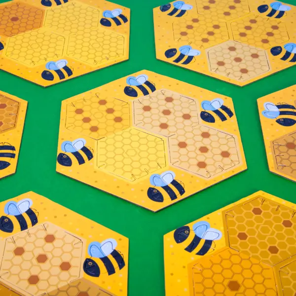 定番のドミノゲームを3Dのビーハイブで！（組み立てペーパークラフトゲーム）BBB-23-BEEGAME - 画像 (7)