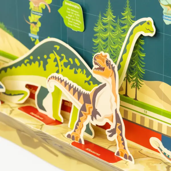 Dinosaur Timeline & World Map（恐竜年表）＊英国GIFT OF THE YEAR 2025受賞＊DIN-22-MAP - 画像 (5)