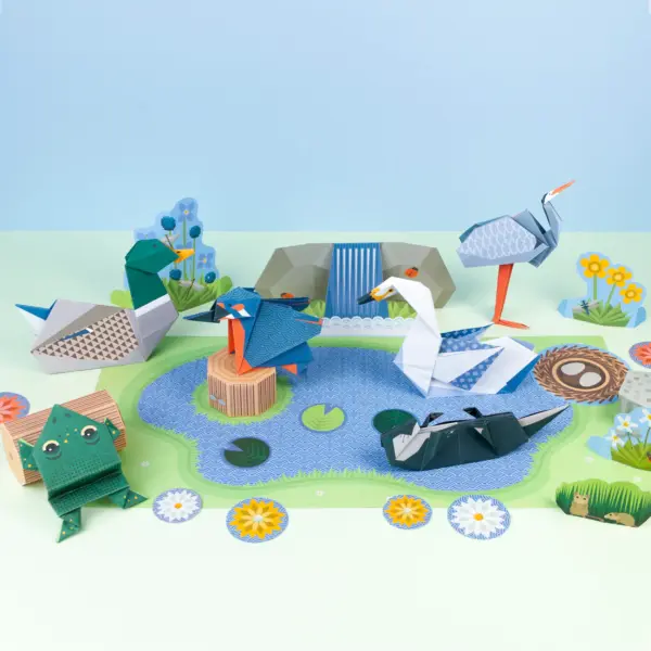 折り紙で作る湿地の野生動物たち＊英国GIFT OF THE YEAR 2025受賞 WWT-21-ORIGAMI