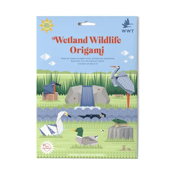折り紙で作る湿地の野生動物たち＊英国GIFT OF THE YEAR 2025受賞 WWT-21-ORIGAMI - 画像 (2)