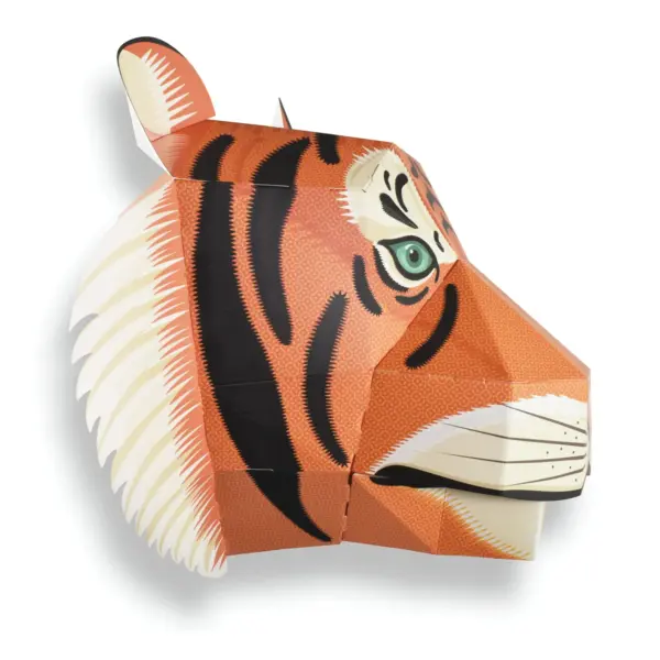 雄大な虎の頭を自分で作ろう　＊英国GIFT OF THE YEAR 2025受賞＊WORLD-18-TIGER - 画像 (6)