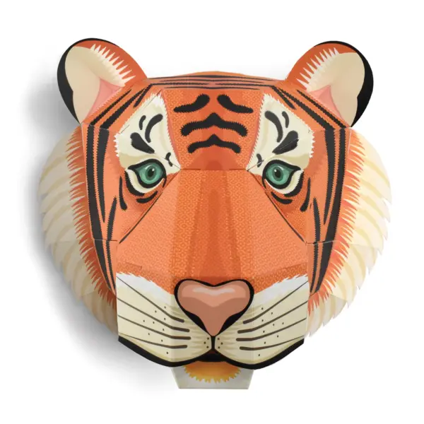 雄大な虎の頭を自分で作ろう　＊英国GIFT OF THE YEAR 2025受賞＊WORLD-18-TIGER - 画像 (4)